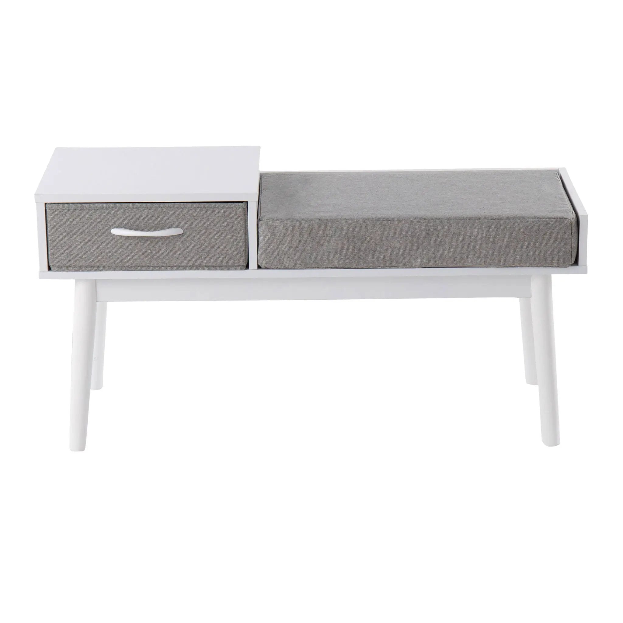 Telephone Contemporary Bench With Pull Out Drawer by Unique Piece Furniture