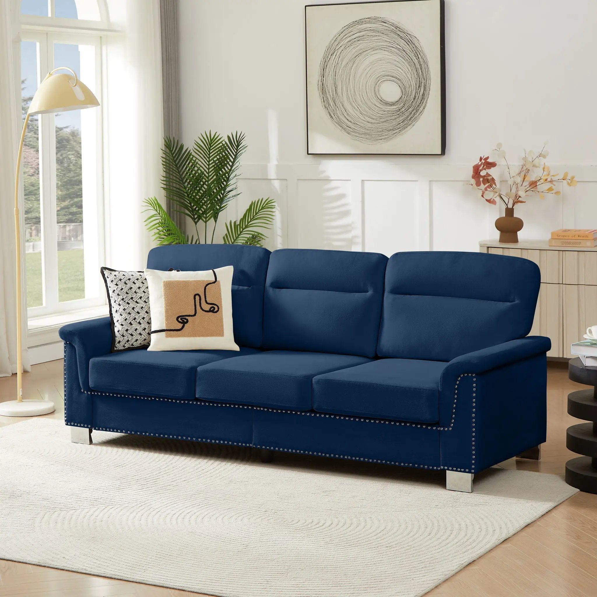3 Seater Elegant Stationary Sofa by Unique Piece Furniture