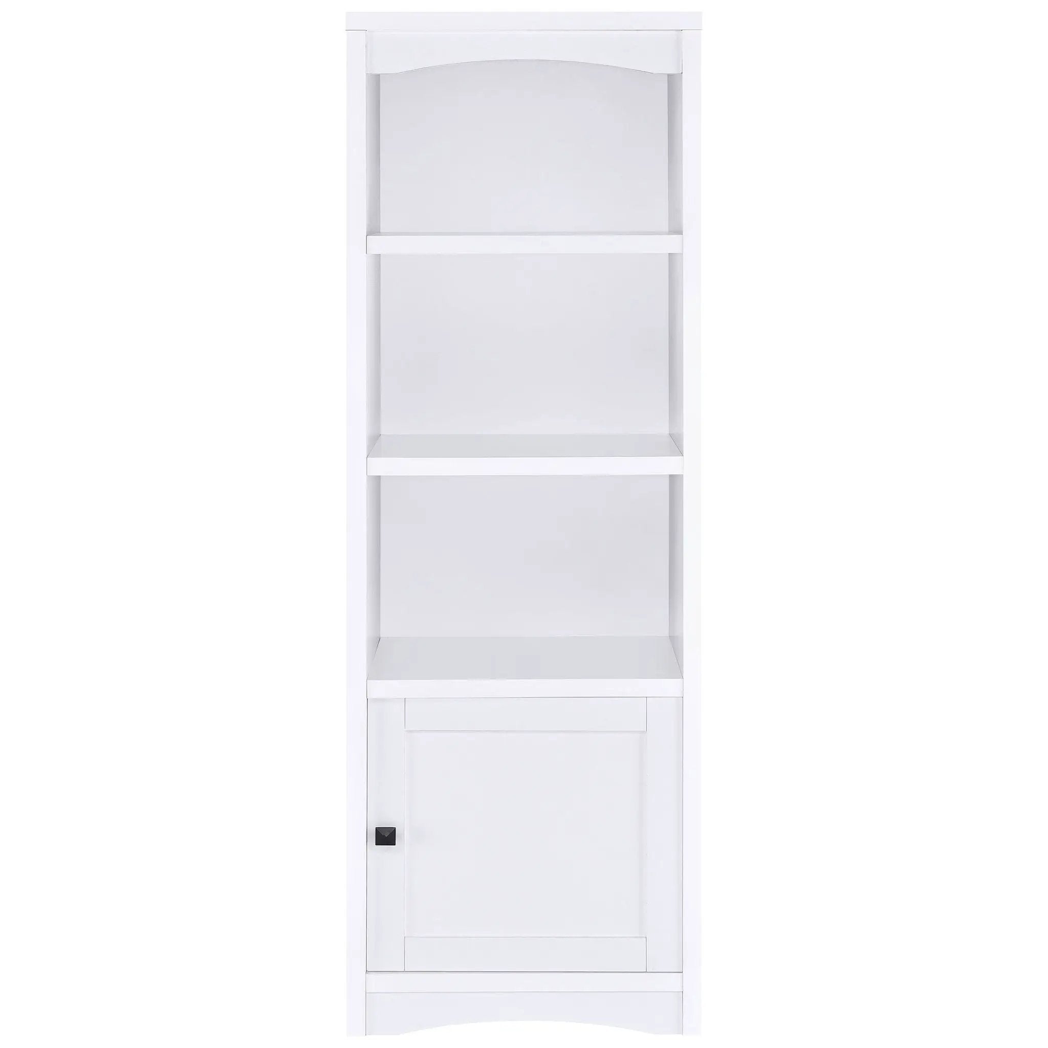 Laughlin 4-shelf Engineered Wood Media Tower White by Unique Piece Furniture