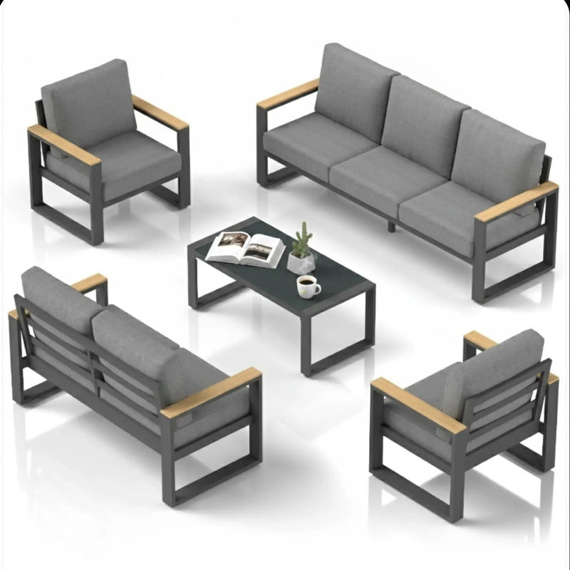 Modern Outdoor Sofa Set With Coffee Table