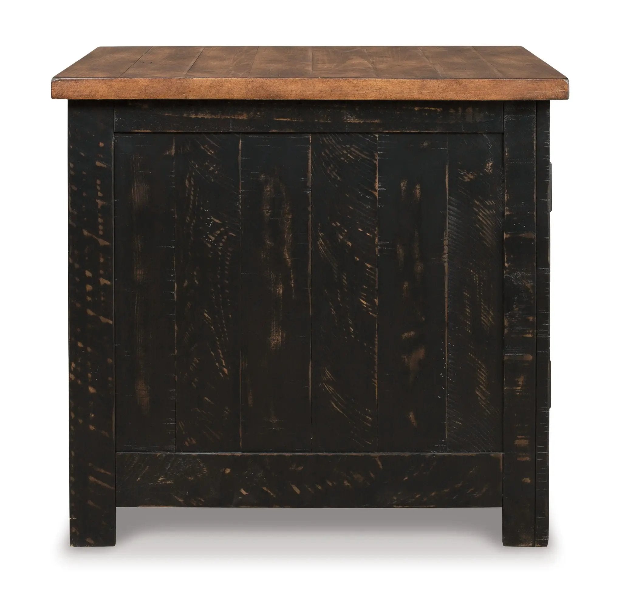 Valebeck - Rectangular End Table - Black / Brown by Unique Piece Furniture