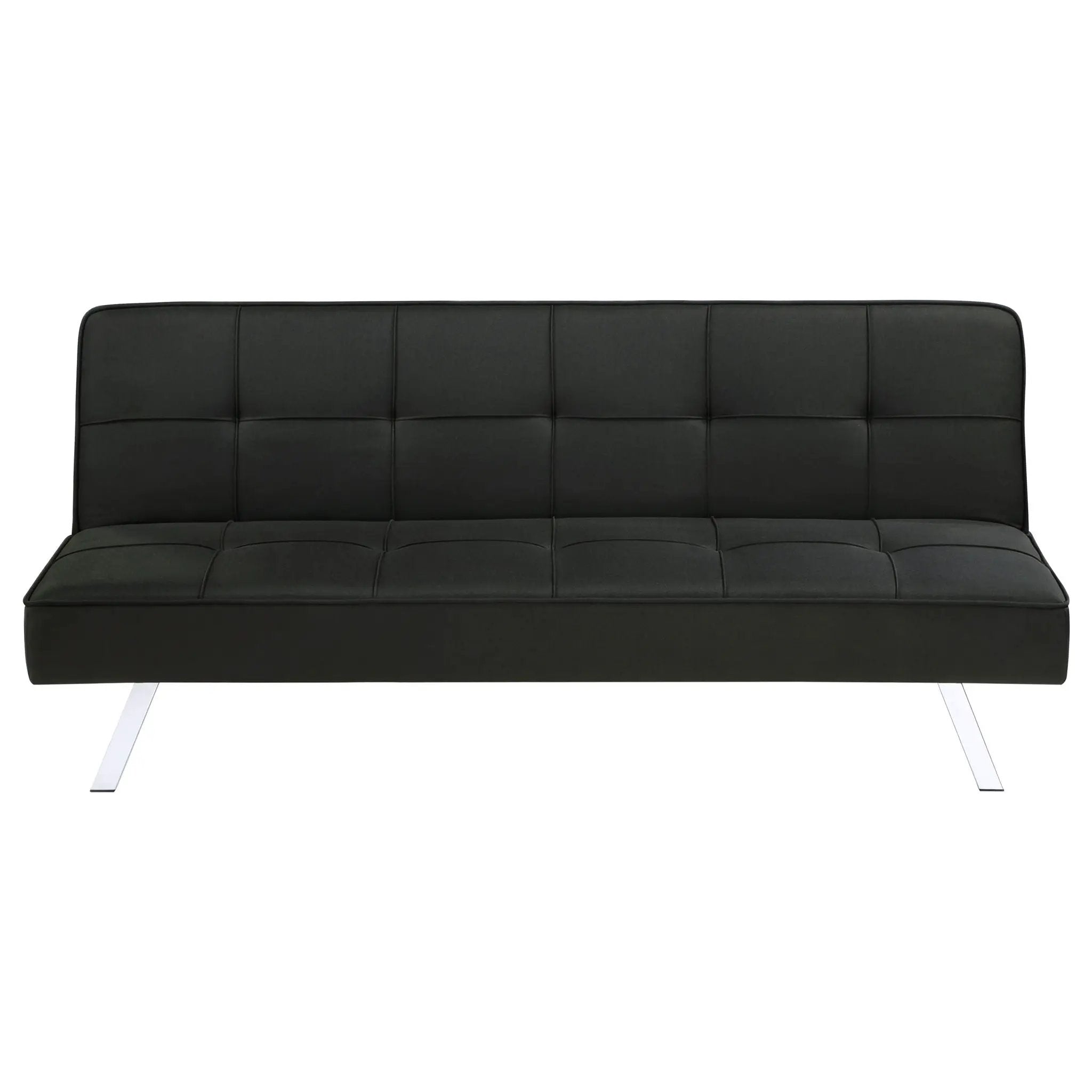 Joel Upholstered Tufted Convertible Sofa Bed Black by Unique Piece Furniture