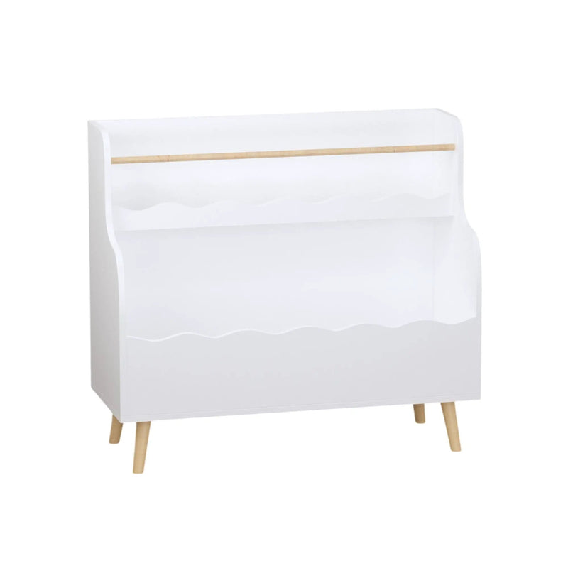 Kids Bookcase, Children Book Organizer Toy Storage Cabinet - White by Unique Piece Furniture