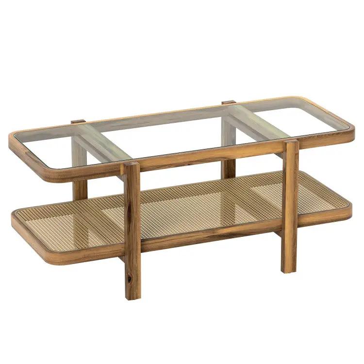 Modern Living Room Furniture Set (Bookcase + Coffee Table + End Table + Accent Chair) by DirectDeals