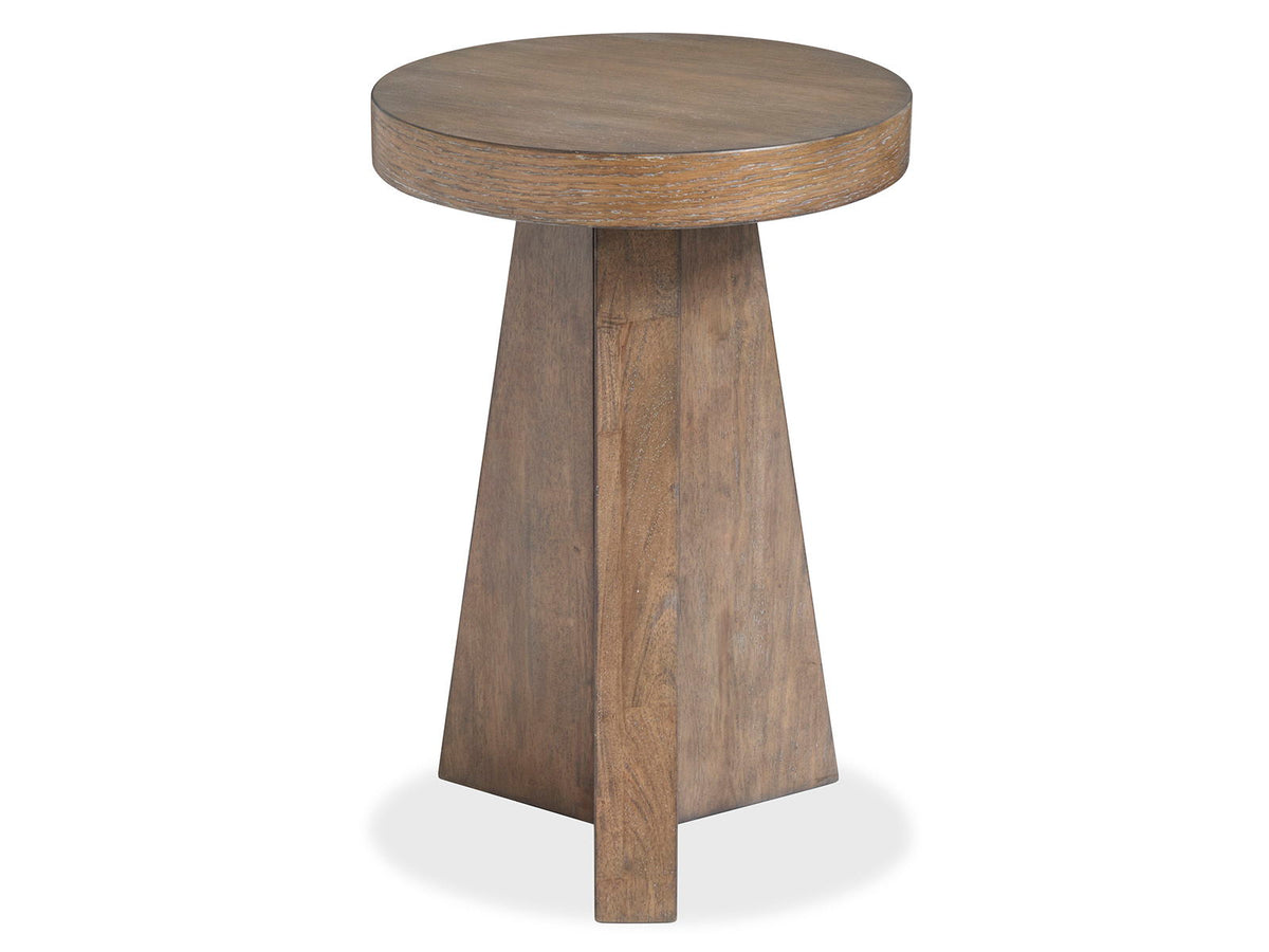 Lansbury - Round Accent End Table - Antique Wheat, photo 2 of 6