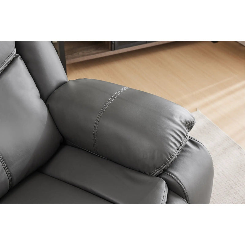 Recliner Chair With Vibration And Heating - Gray by HouseOfZazla