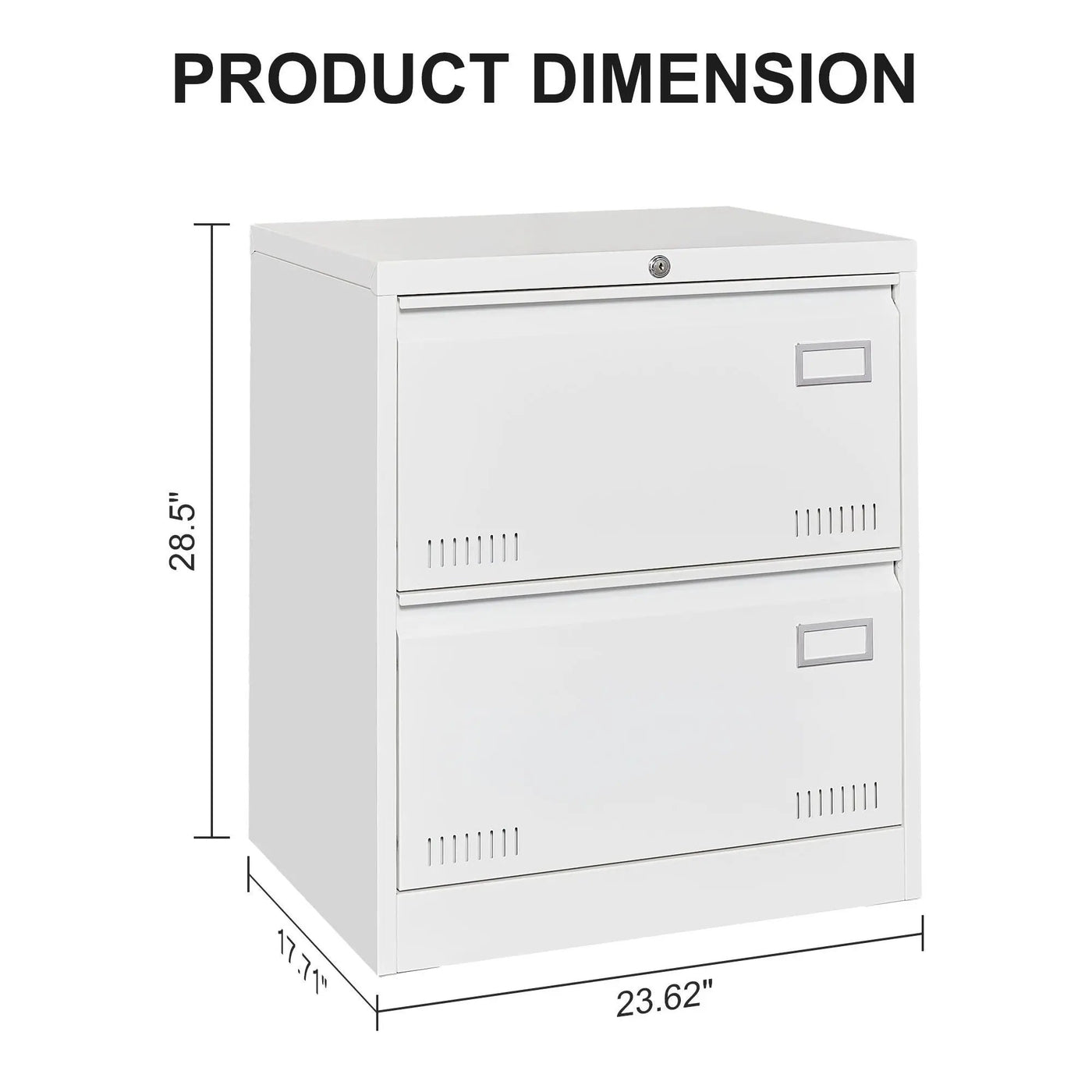 Filing Cabinet Lateral File Cabinet 3 Drawer, Locking Metal File Cabinets Three Drawer, Office Filing Cabinet With Lock Drawers For Home Office by HouseOfZazla