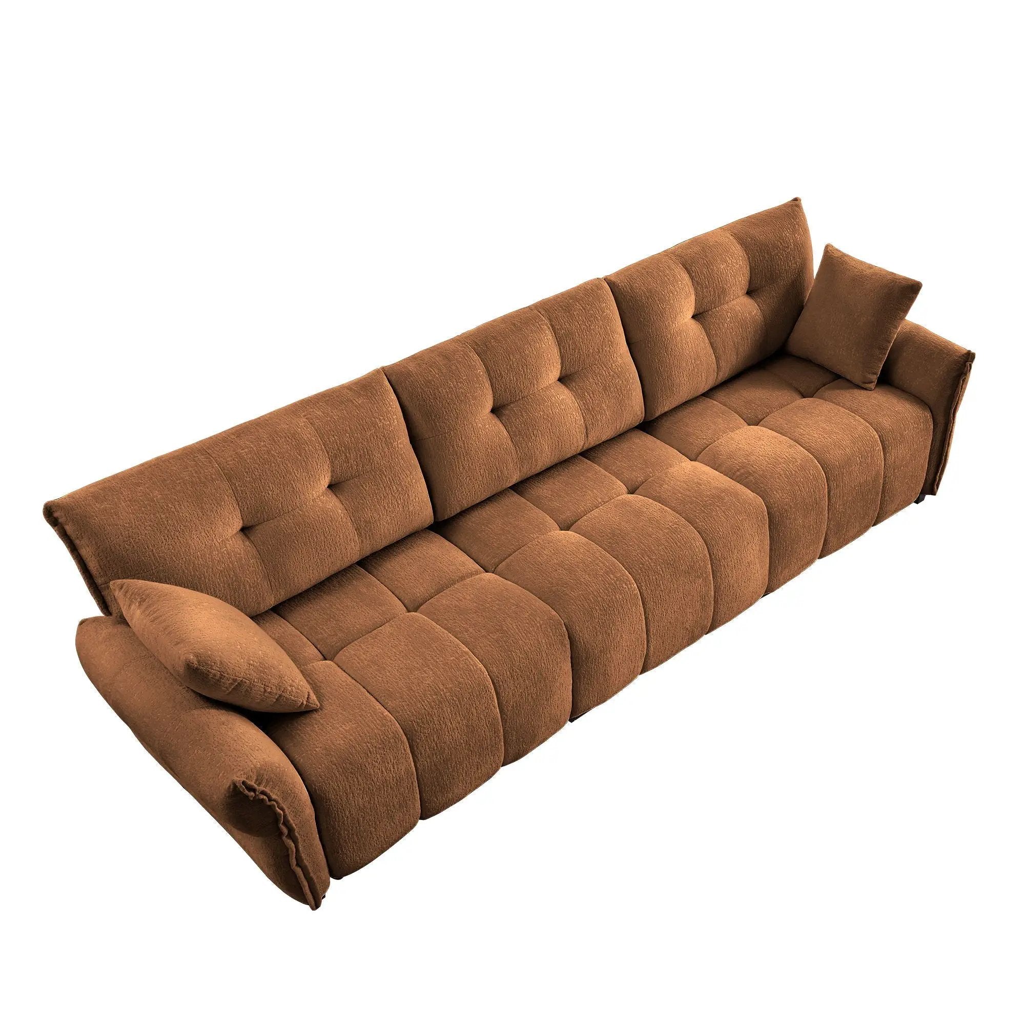 Modern Sofa & Pillows, Textured Cover, High Rebound Cushions by Unique Piece Furniture