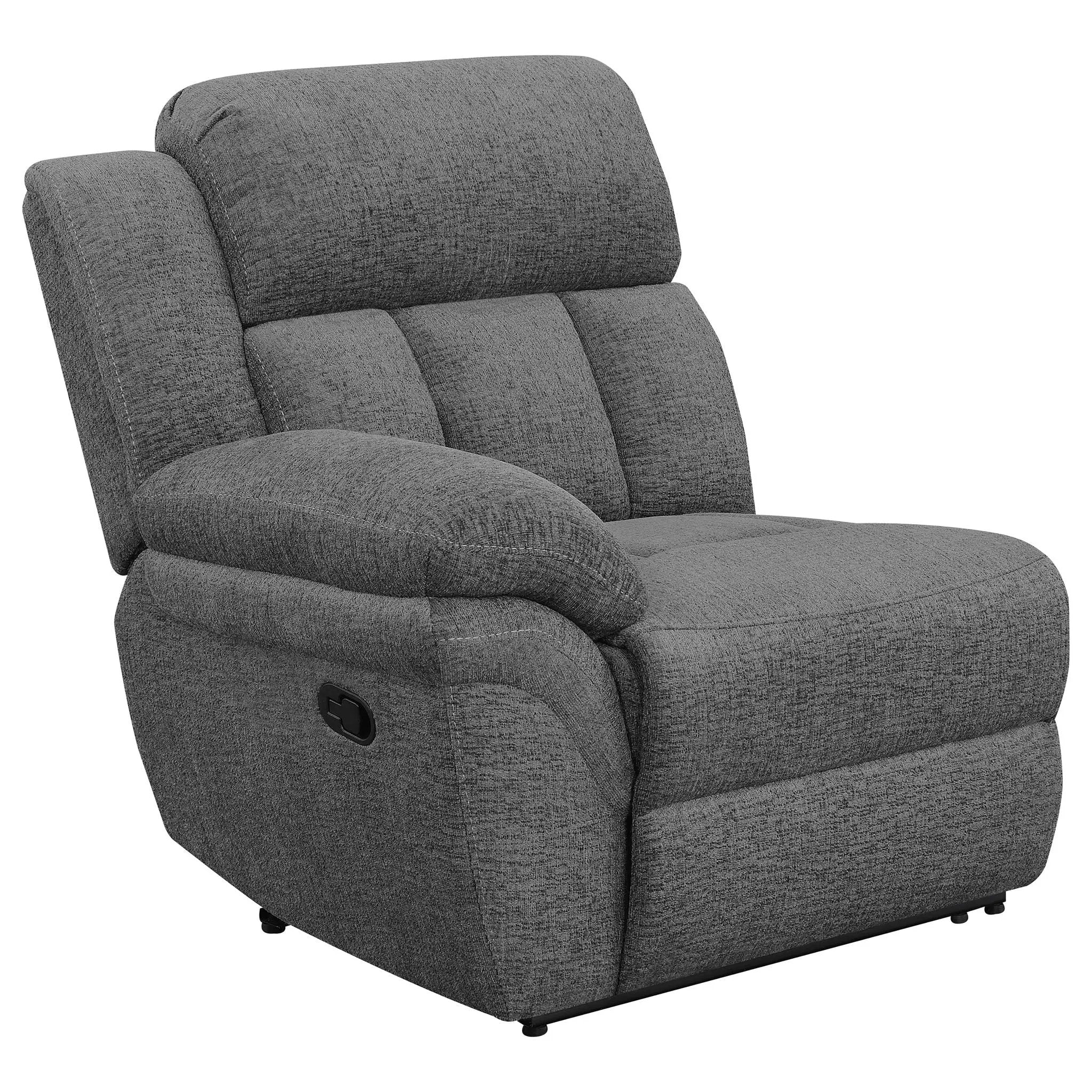 Bahrain Upholstered Motion Sofa Charcoal by Unique Piece Furniture