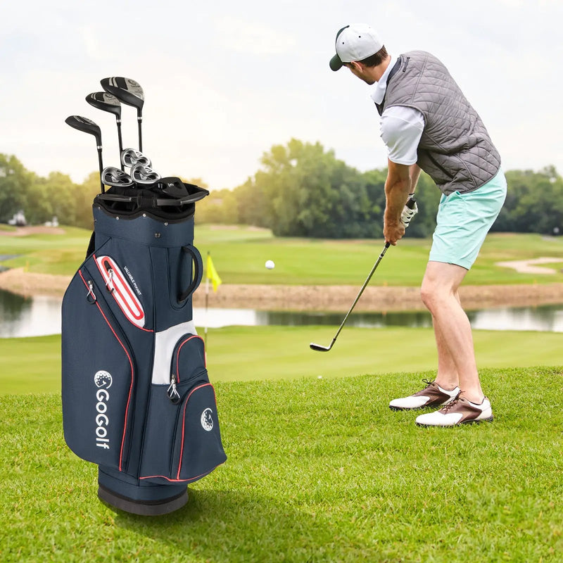 Golf Cart Bag Lightweight Portable Golf Club Organizer Bag by DirectDeals