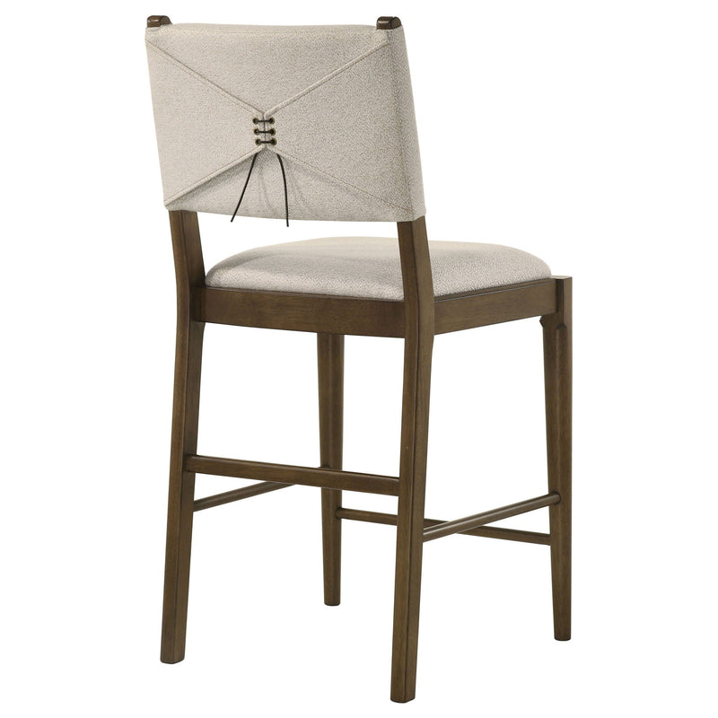 Crispin - Upholstered Counter Side Chair (Set of 2) - Brown by HouseOfZazla