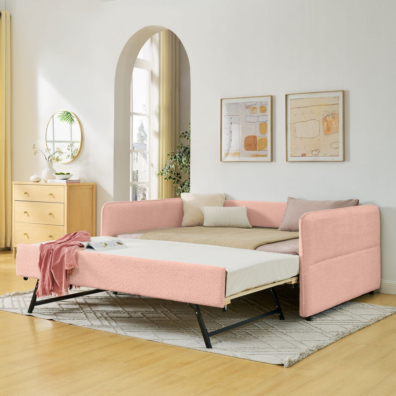 Upholstered Daybed With Pop Up Trundle by Unique Piece Furniture