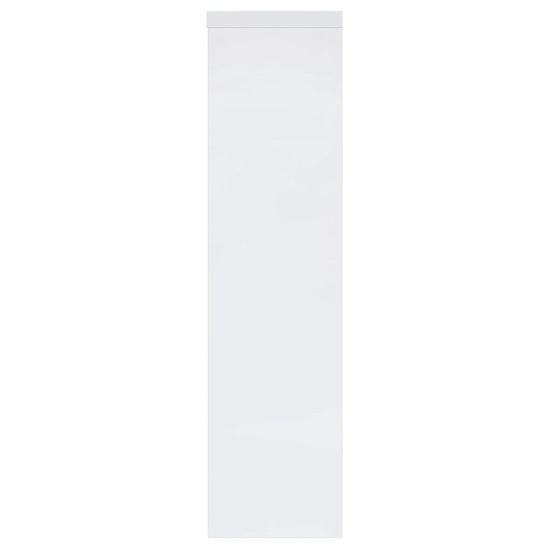Jude 3-shelf Engineered Wood Media Tower High Gloss White by Unique Piece Furniture