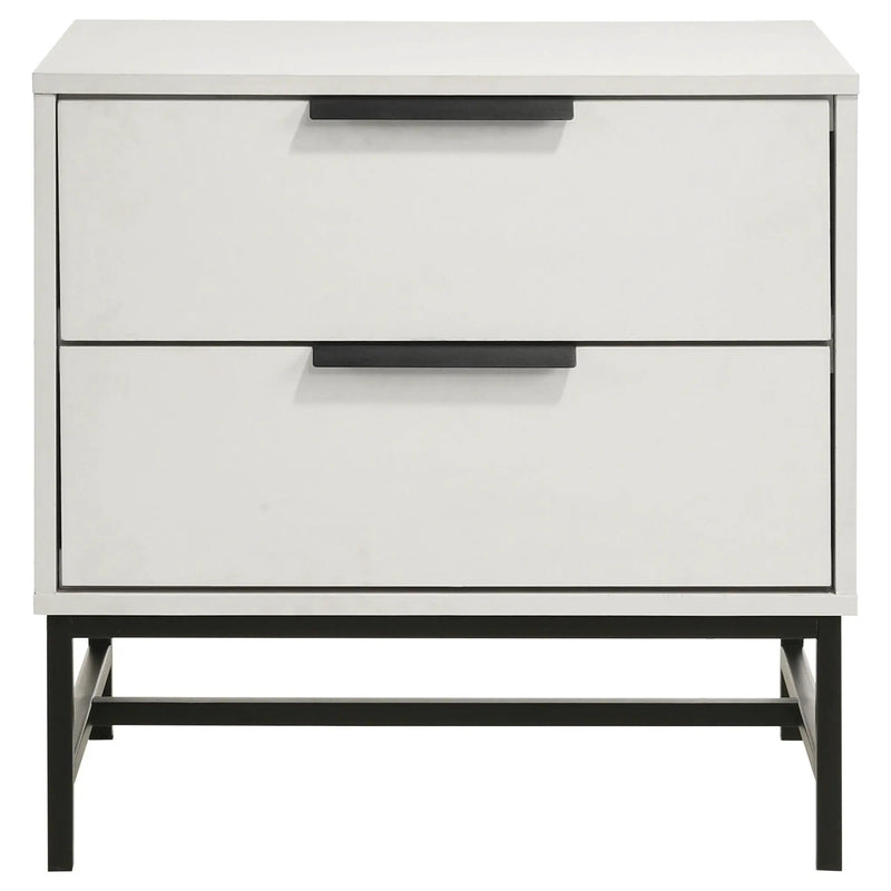 Sonora 2-drawer Nightstand Bedside Table White by Unique Piece Furniture