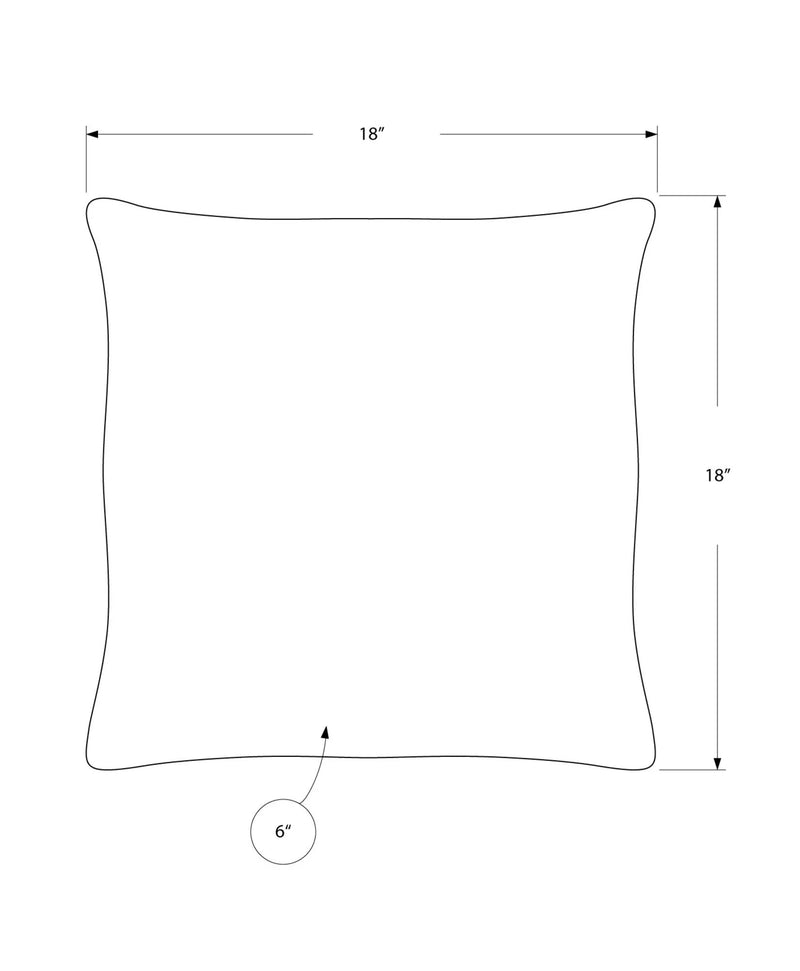 Square Pillows, Insert Included, Decorative Throw, Hypoallergenic by Unique Piece Furniture