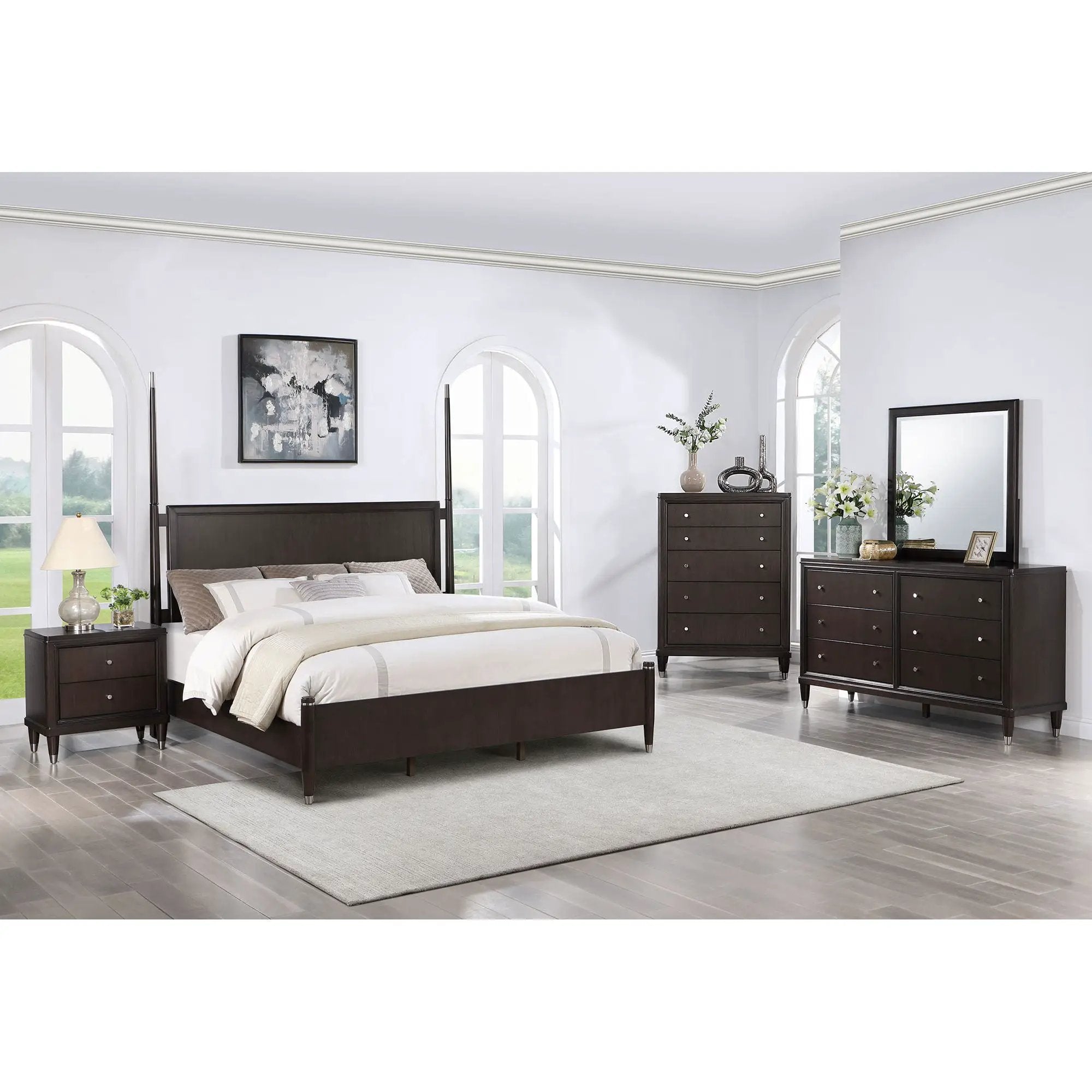 Niguel - 5 Drawer Chest Storage Furniture - Brown by HouseOfZazla