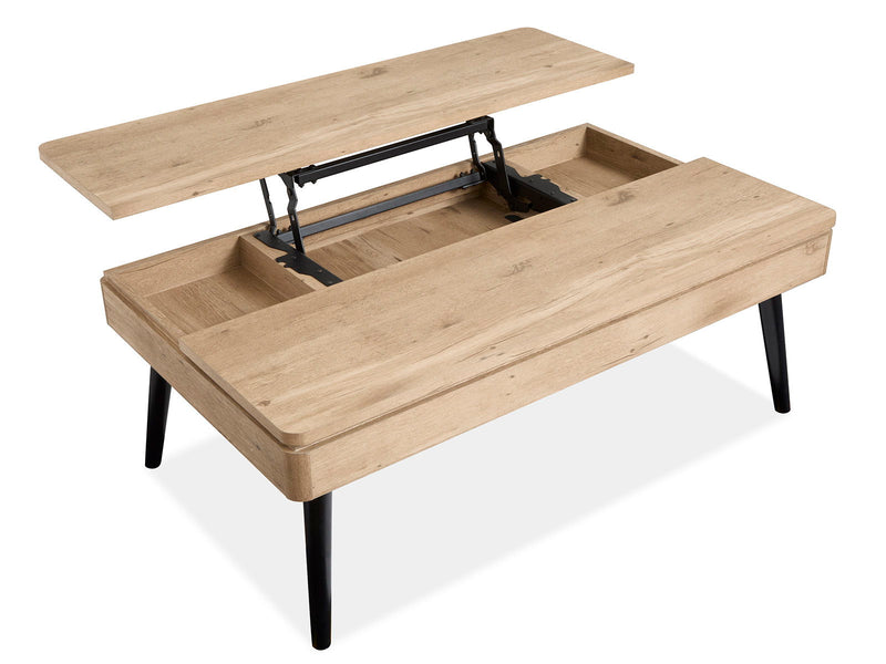 Fletcher - Lift Top Storage Cocktail Table - Driftwood, photo 2 of 7