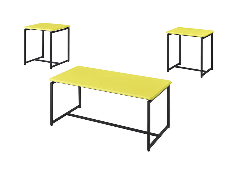 GT - 3 Piece Carbon Fiber Wrap Coffee Table And End Table (Set of 3) by Unique Piece Furniture