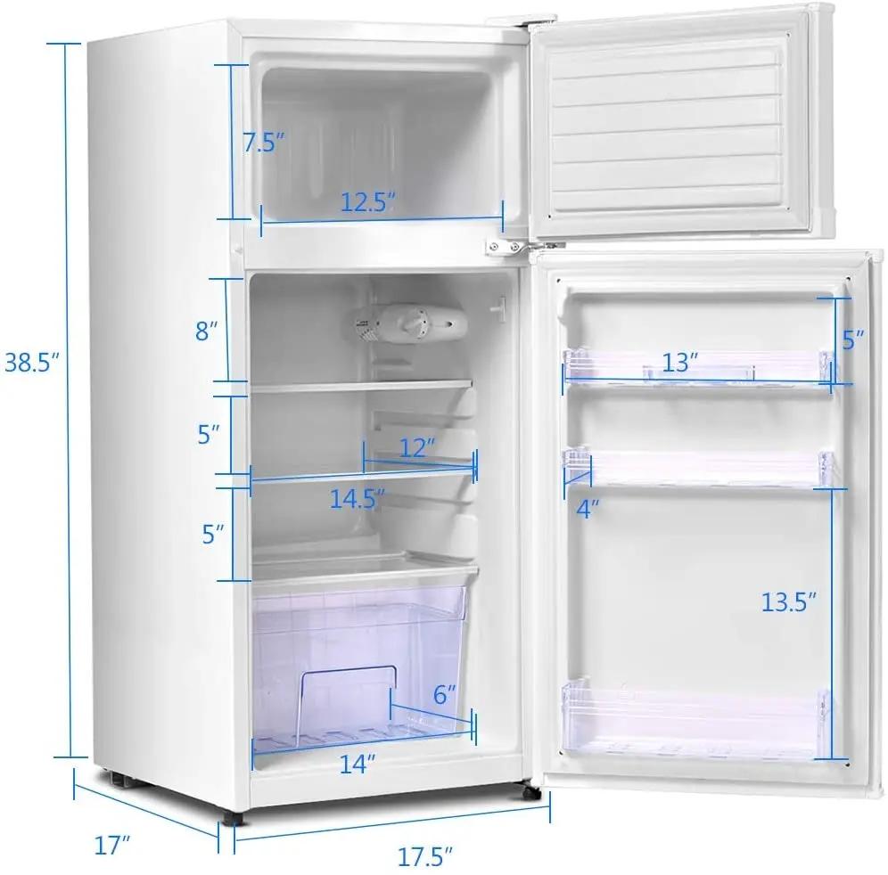 2 Doors Cold-rolled Sheet Compact Refrigerator by DirectDeals