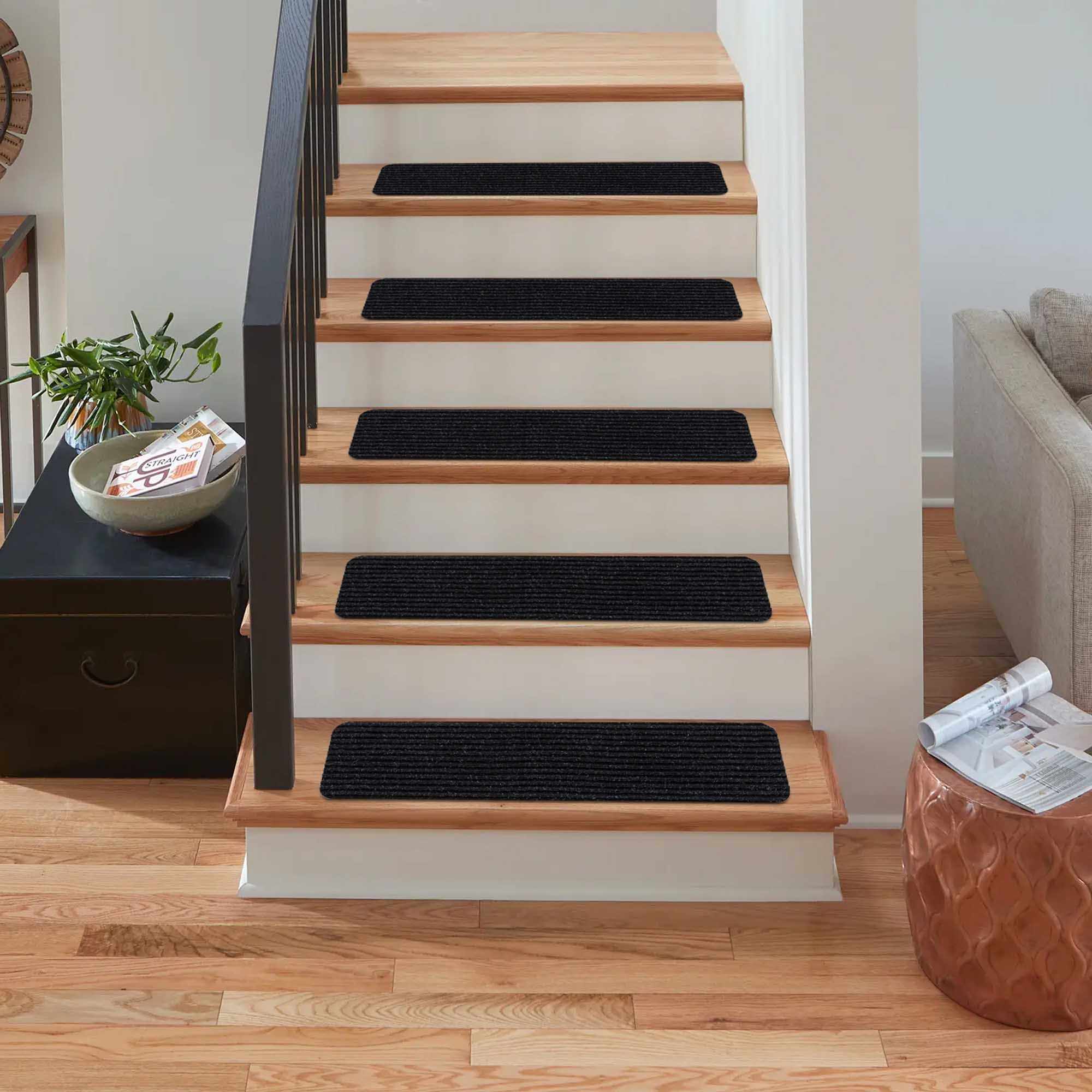 Basic Stair Tread Rugs, Gray by Boutique Rugs