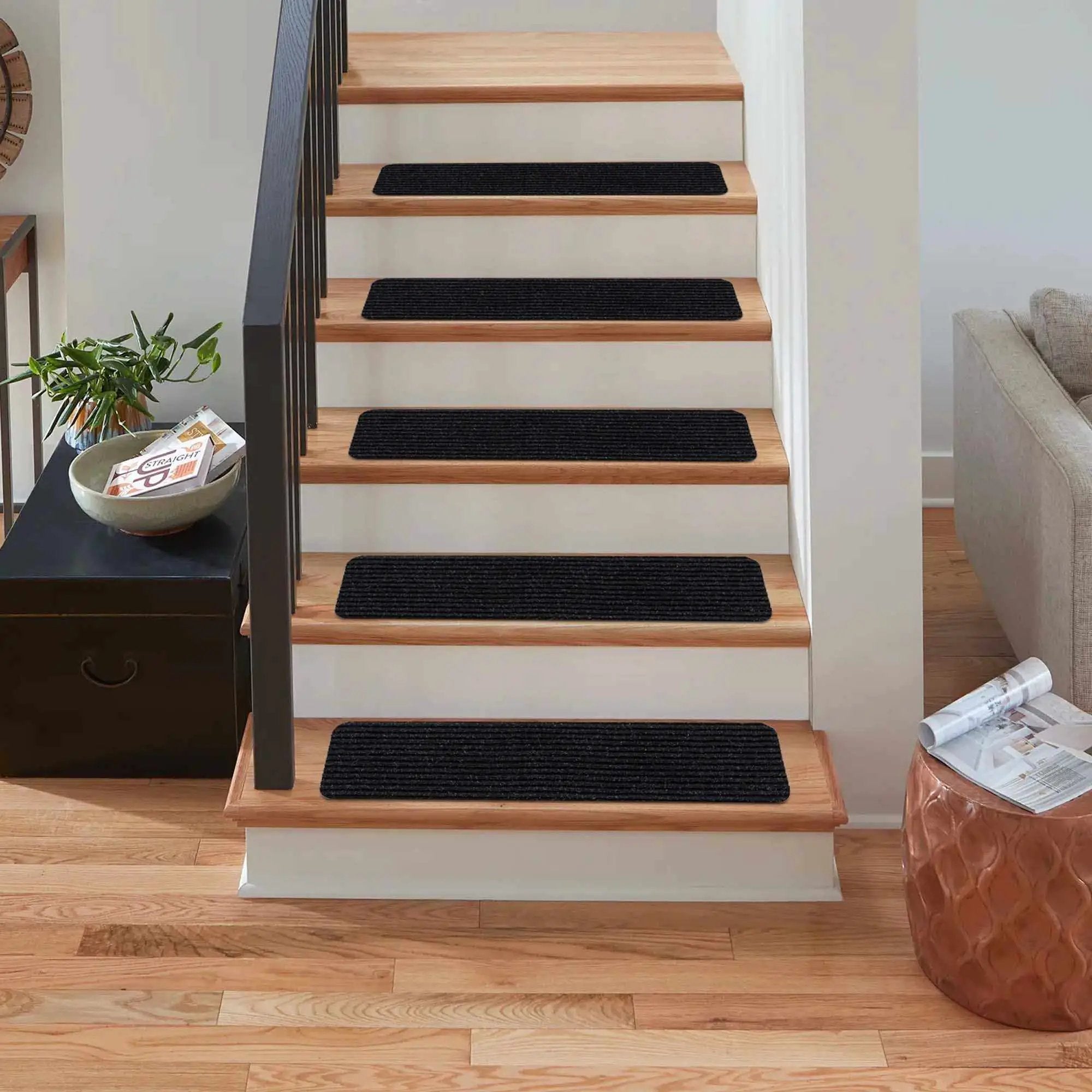 Basic Stair Tread Rugs, Gray by Boutique Rugs