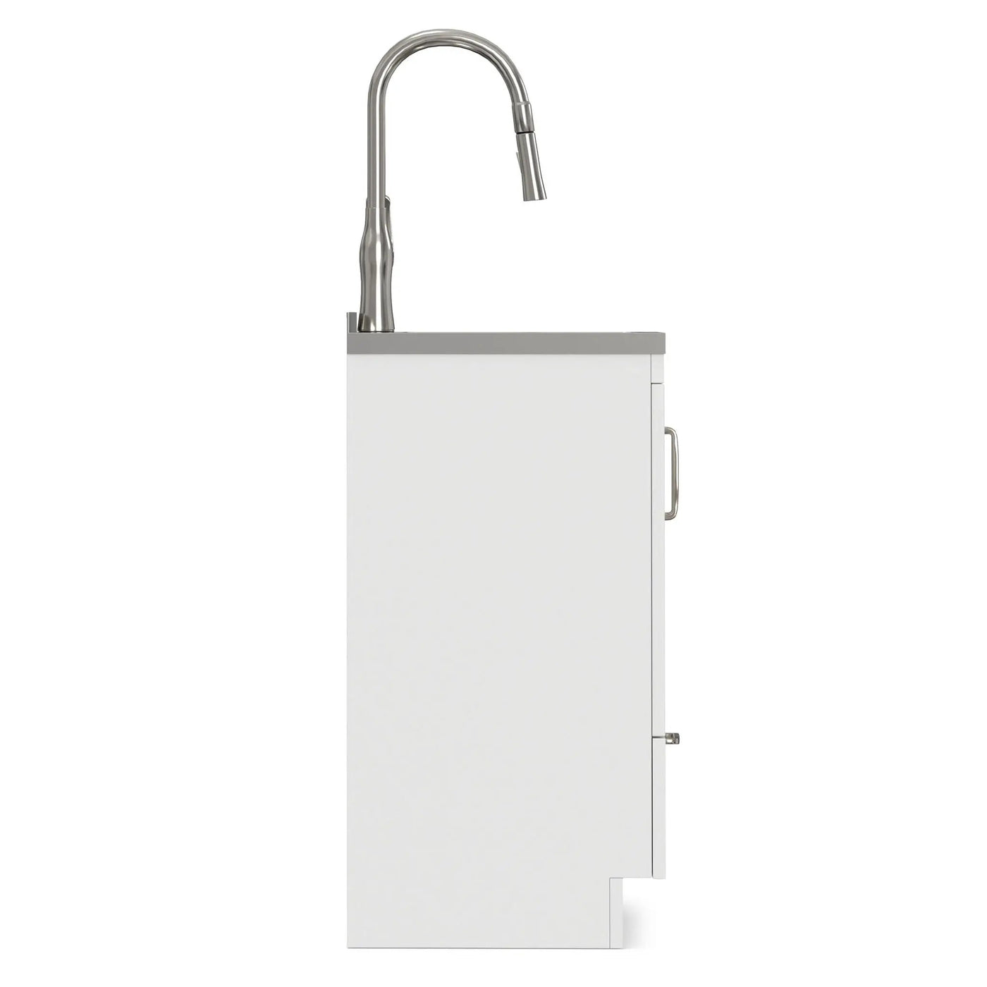 Reed - Deluxe Laundry Cabinet With Pull-Out Faucet And Stainless Steel Sink by HouseOfZazla
