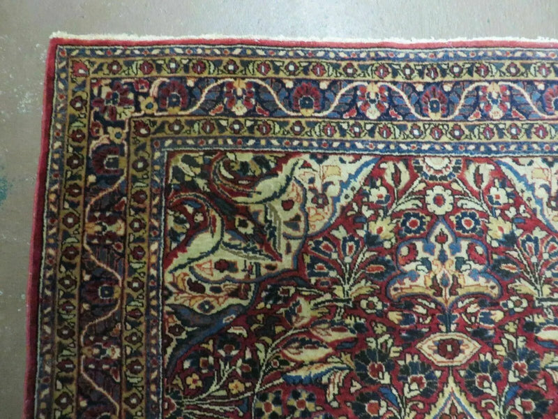 3' 5" X 5' Antique Handmade Indian Agra Fine Weave Wool Rug Organic dye Nice by Jewel Rugs