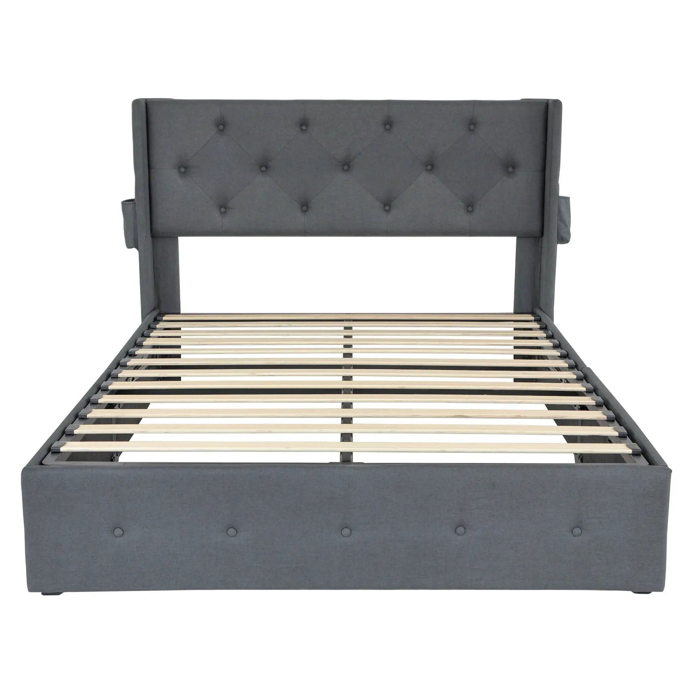 Bed With Gas Lift Storage, USB Ports by Unique Piece Furniture