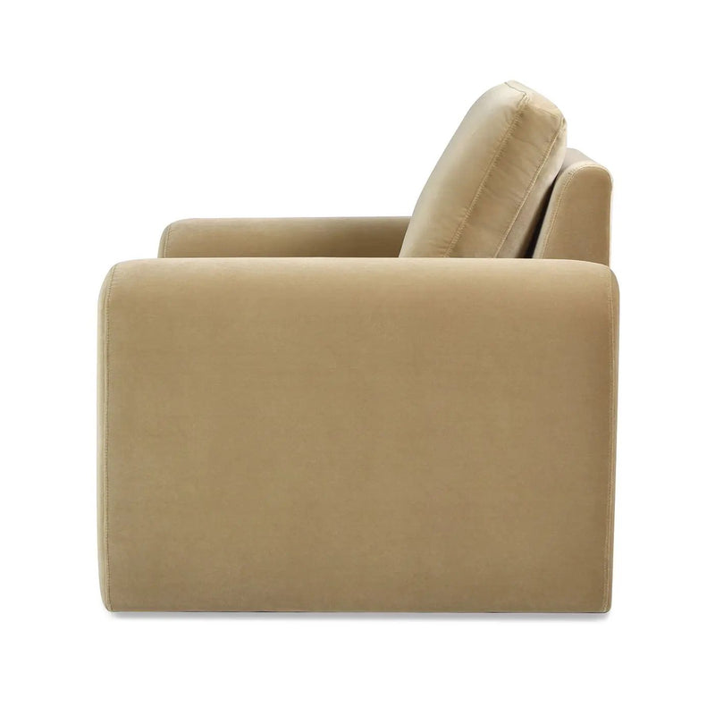 Mason - Arched Arm Chair - Camel Brown Beige by HouseOfZazla