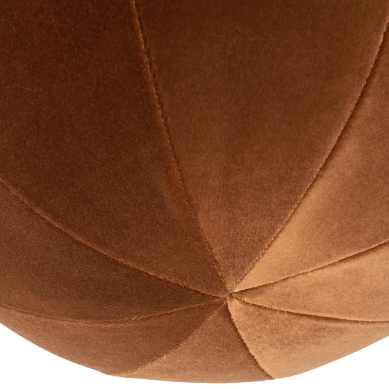 Luna 12" Round Sphere Accent Ball Throw Pillow - Burnt by HouseOfZazla