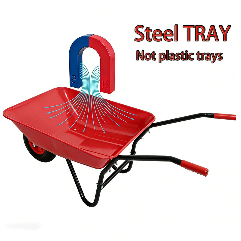 Steel Tray Wheel Barrow Trolley by HouseOfZazla