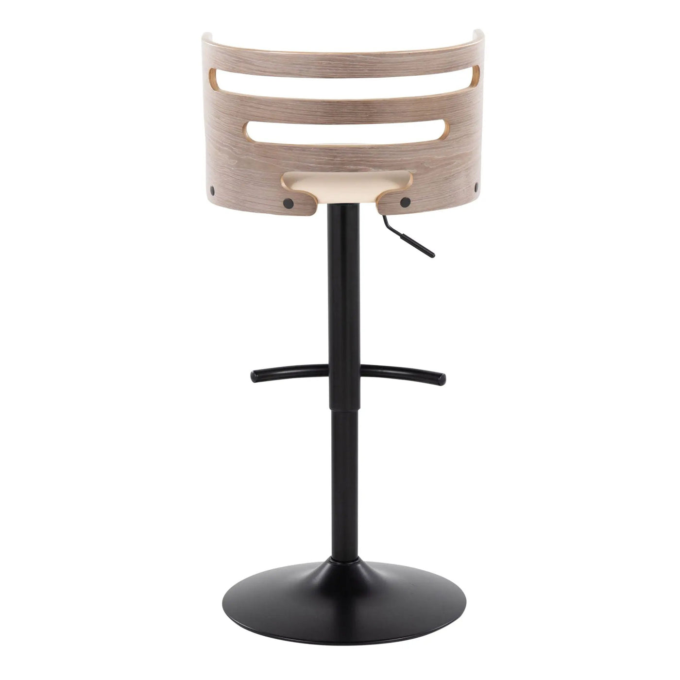Cosi - Mid Century Modern Adjustable Barstool, Swivel With Rounded T Footrest (Set of 2) by Unique Piece Furniture