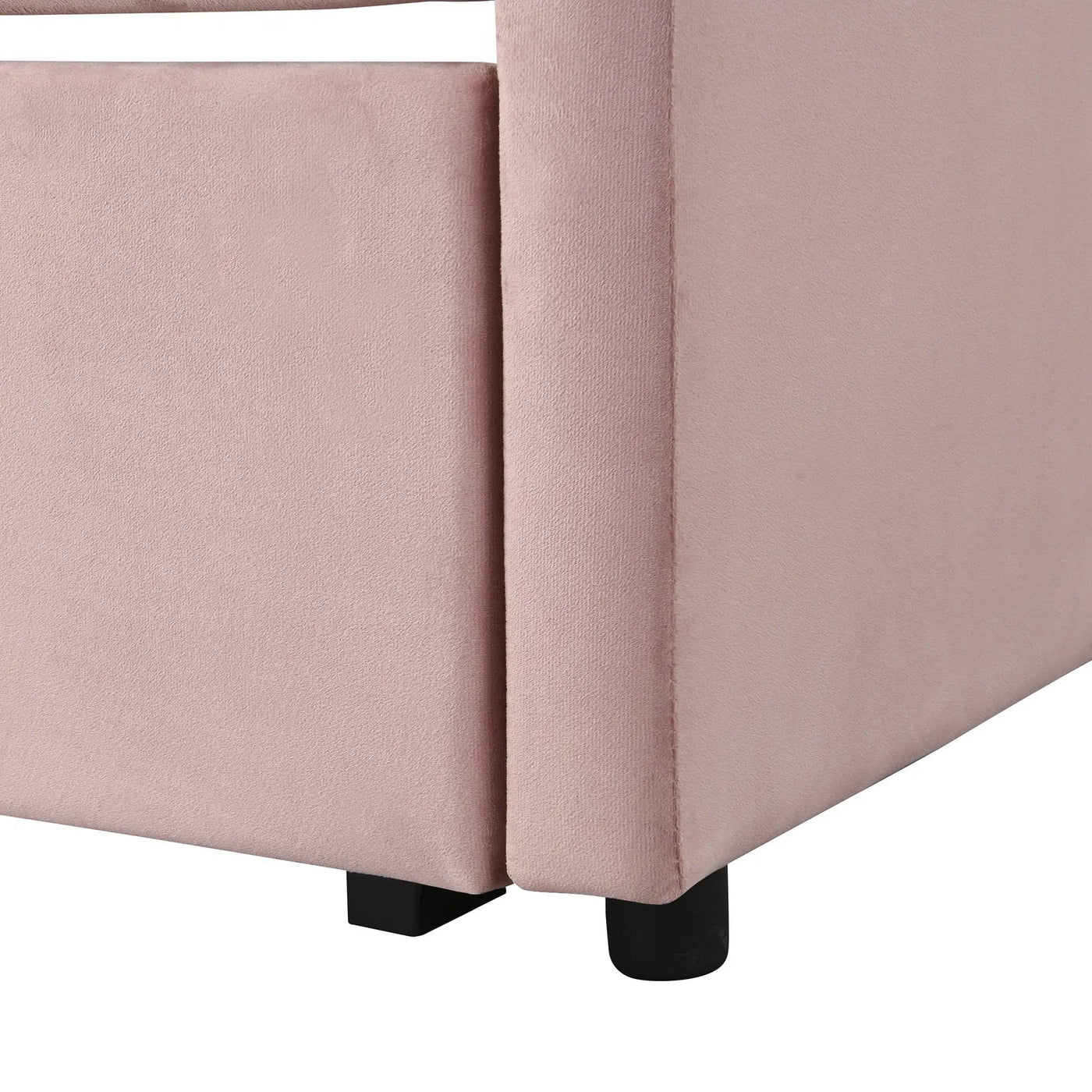 Twin Size Upholstered Daybed With Pop Up Trundle by HouseOfZazla
