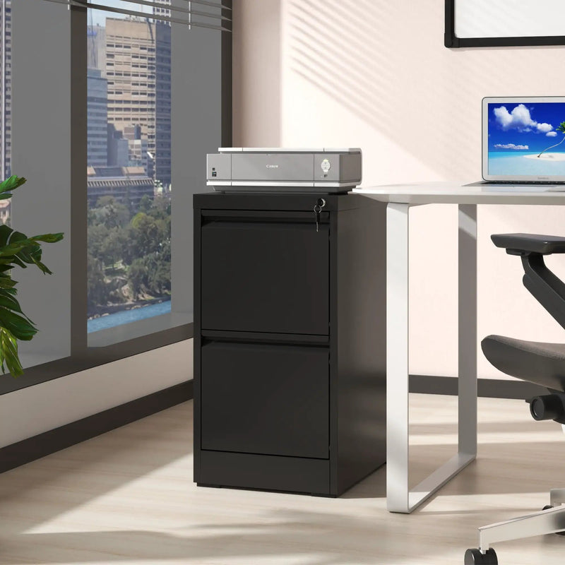 Steel Drawer Vertical File Cabinet With Lock For A4 Legal / Letter Size by Unique Piece Furniture