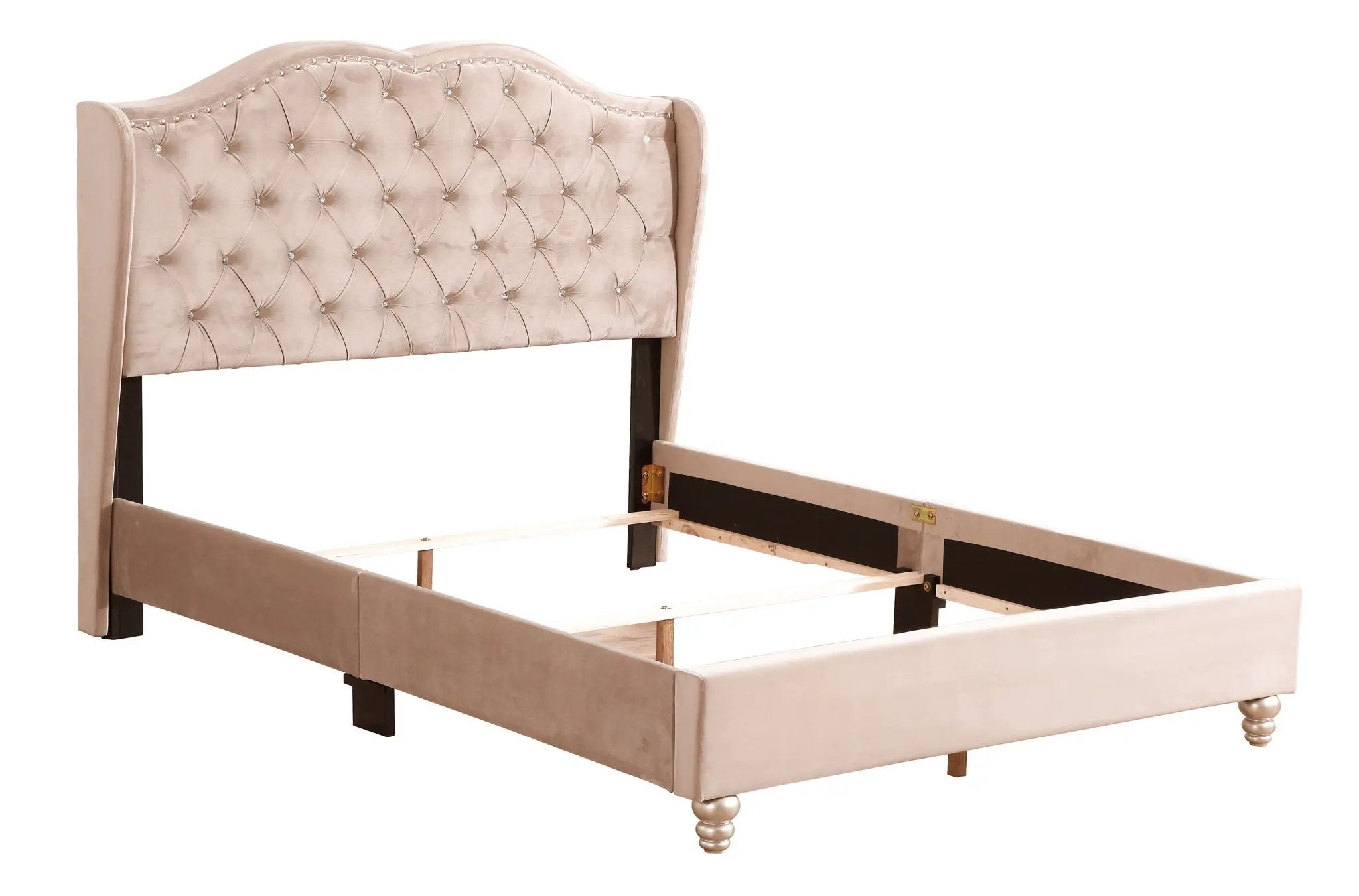 Upholstered Bed Transitional by HouseOfZazla