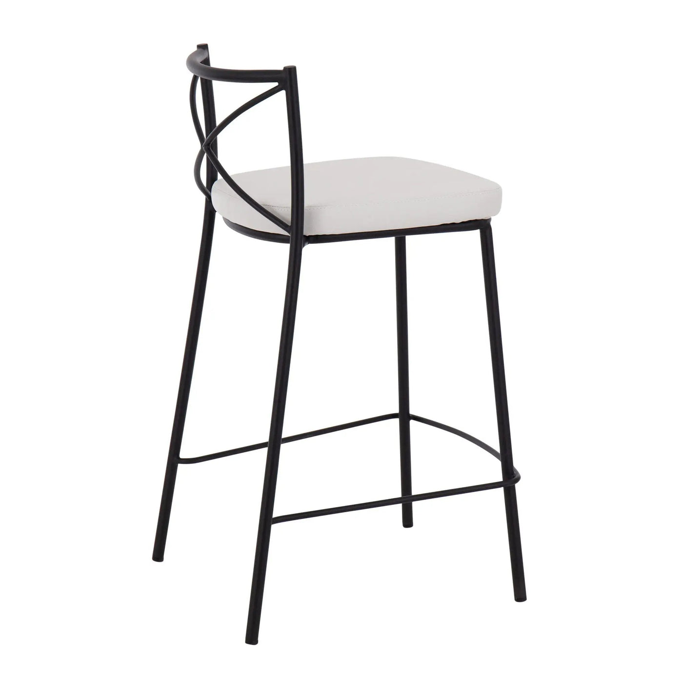 Modern Charlotte - Contemporary Fixed Height Counter Stool (Set of 2) by HouseOfZazla