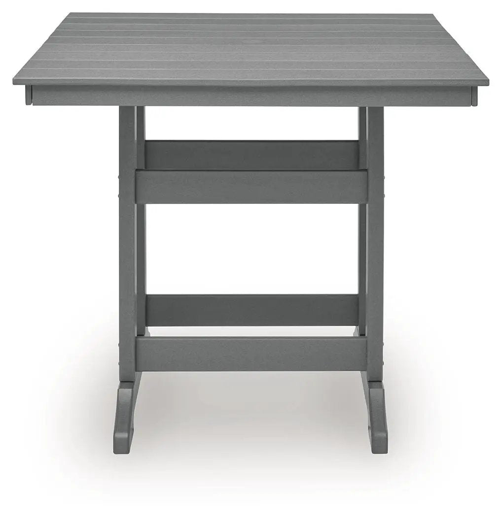Sanctuary Beach - Square Counter Table With Umbrella Option - Dark Gray by Unique Piece Furniture