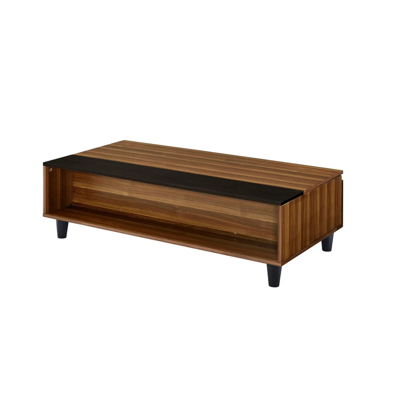 Avala - Coffee Table With Lift Top - Walnut / Black by Unique Piece Furniture