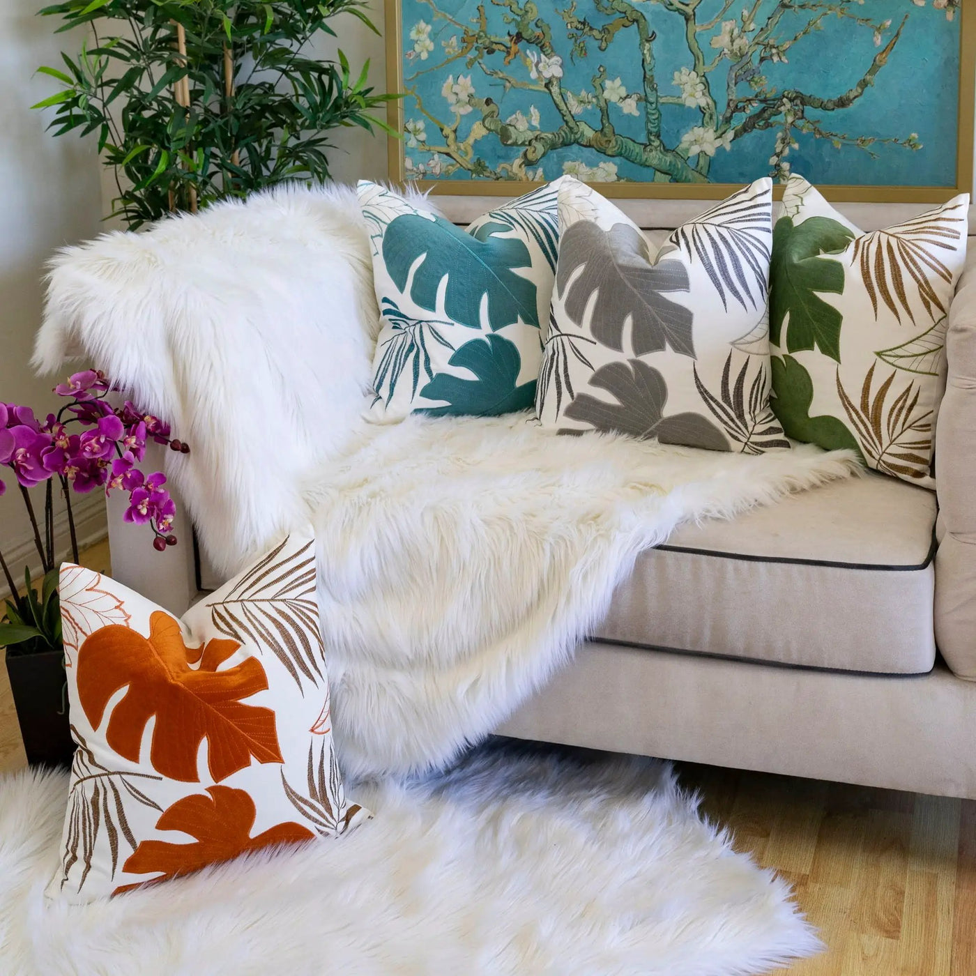 Autumn Vibes Leaf Accent Pillow by HouseOfZazla