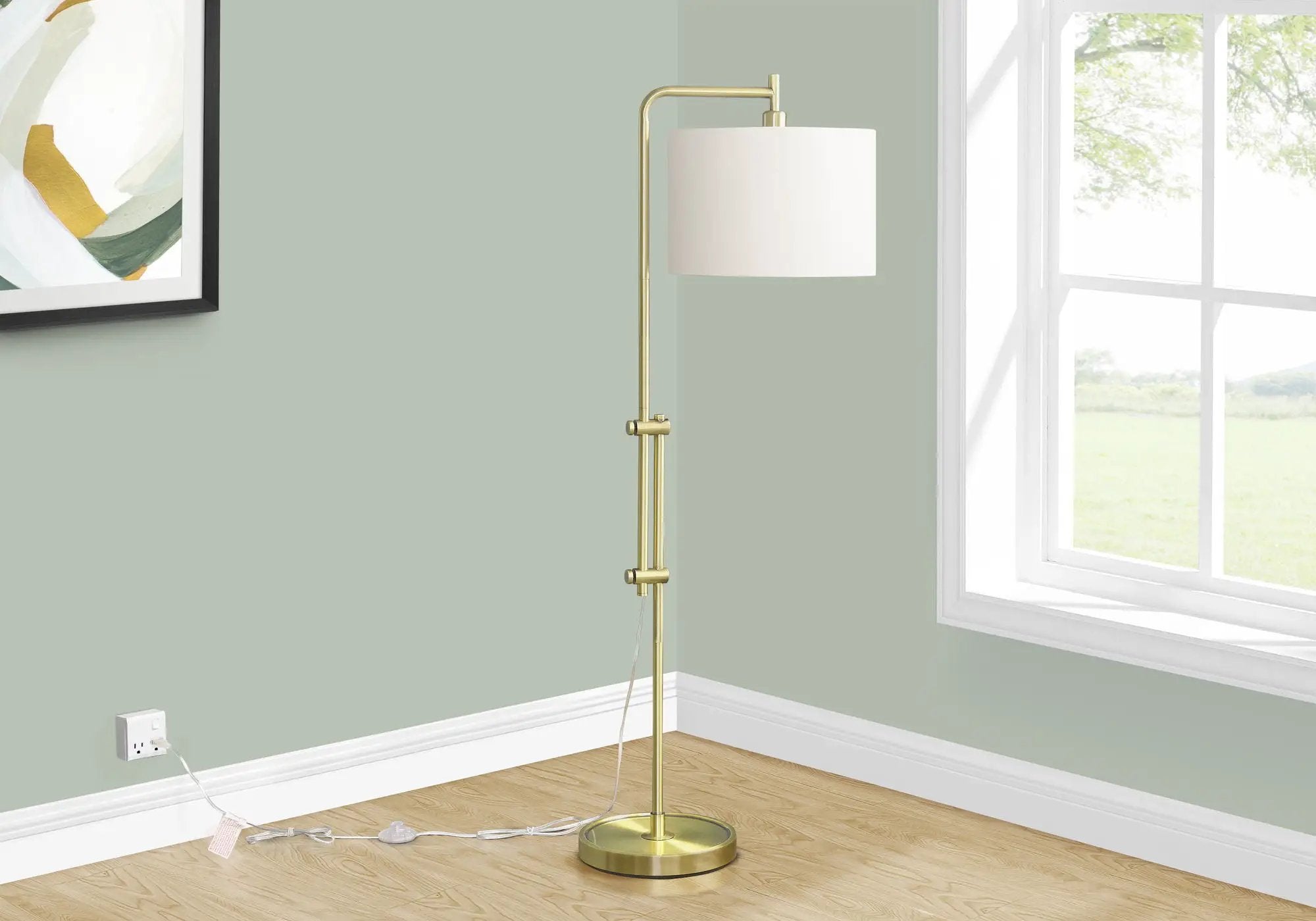 Lighting, Metal Floor Lamp by Unique Piece Furniture