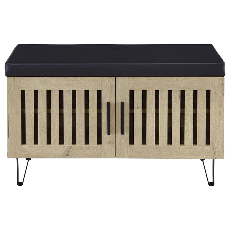 Clackamas - 2 Door Storage Bench With Padded Seat
