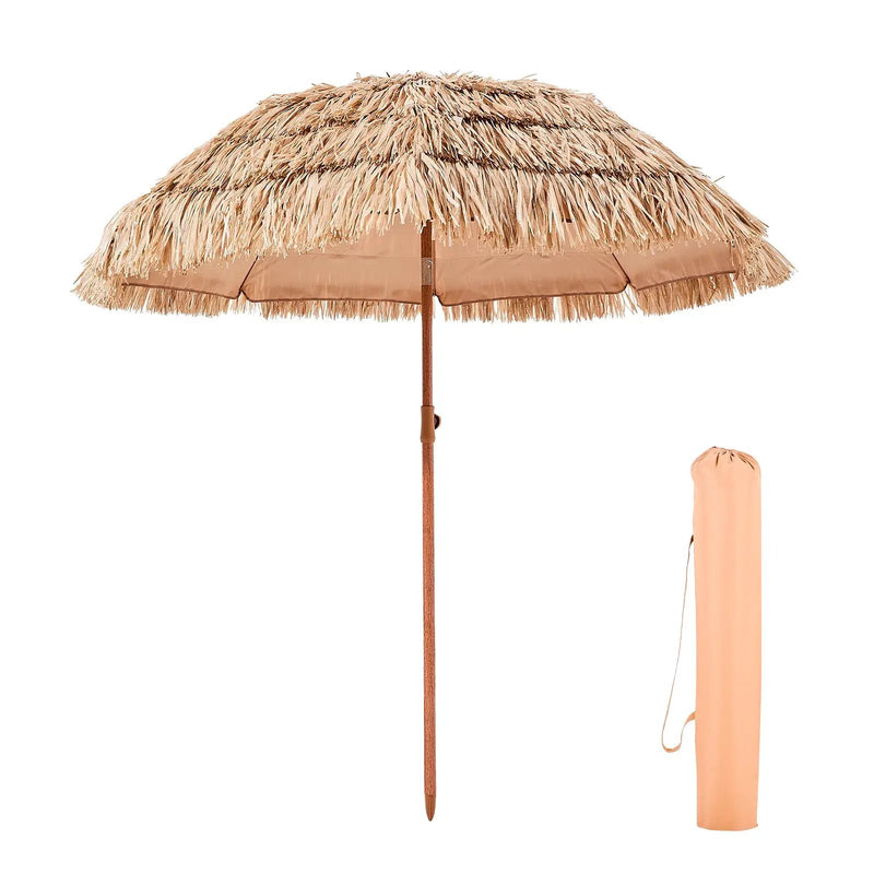 Tiki Umbrella Thatched Patio Umbrella 6 ft Poolside Beach Umbrella by HouseOfZazla
