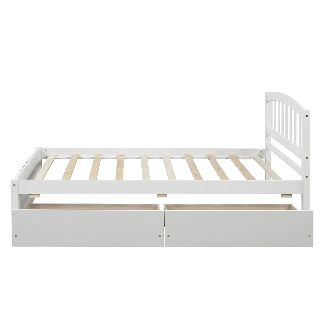 Platform Storage Bed Wood Bed Frame With Two Drawers And Headboard by Unique Piece Furniture