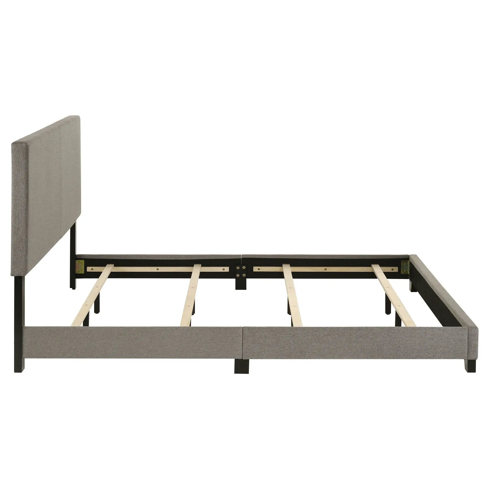 Dorian Fabric Upholstered California King Panel Bed Taupe by Unique Piece Furniture