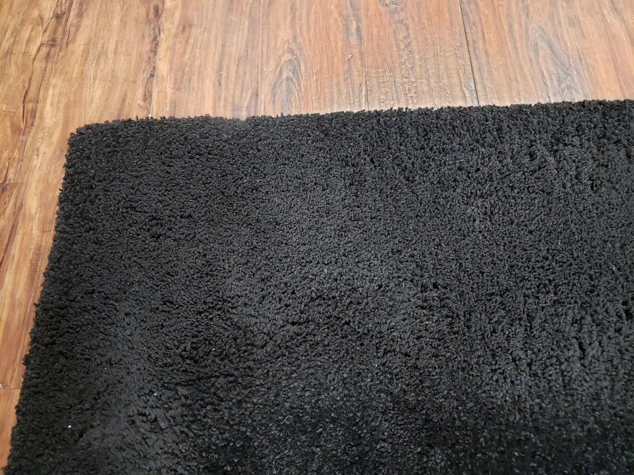 Black Shag Rug 8x10, Savafieh Milan Fluffy Black Carpet, Room Sized Shag Rug, Modern Contemporary Rug, Soft Living Room Rug, Bedroom Rug by Jewel Rugs