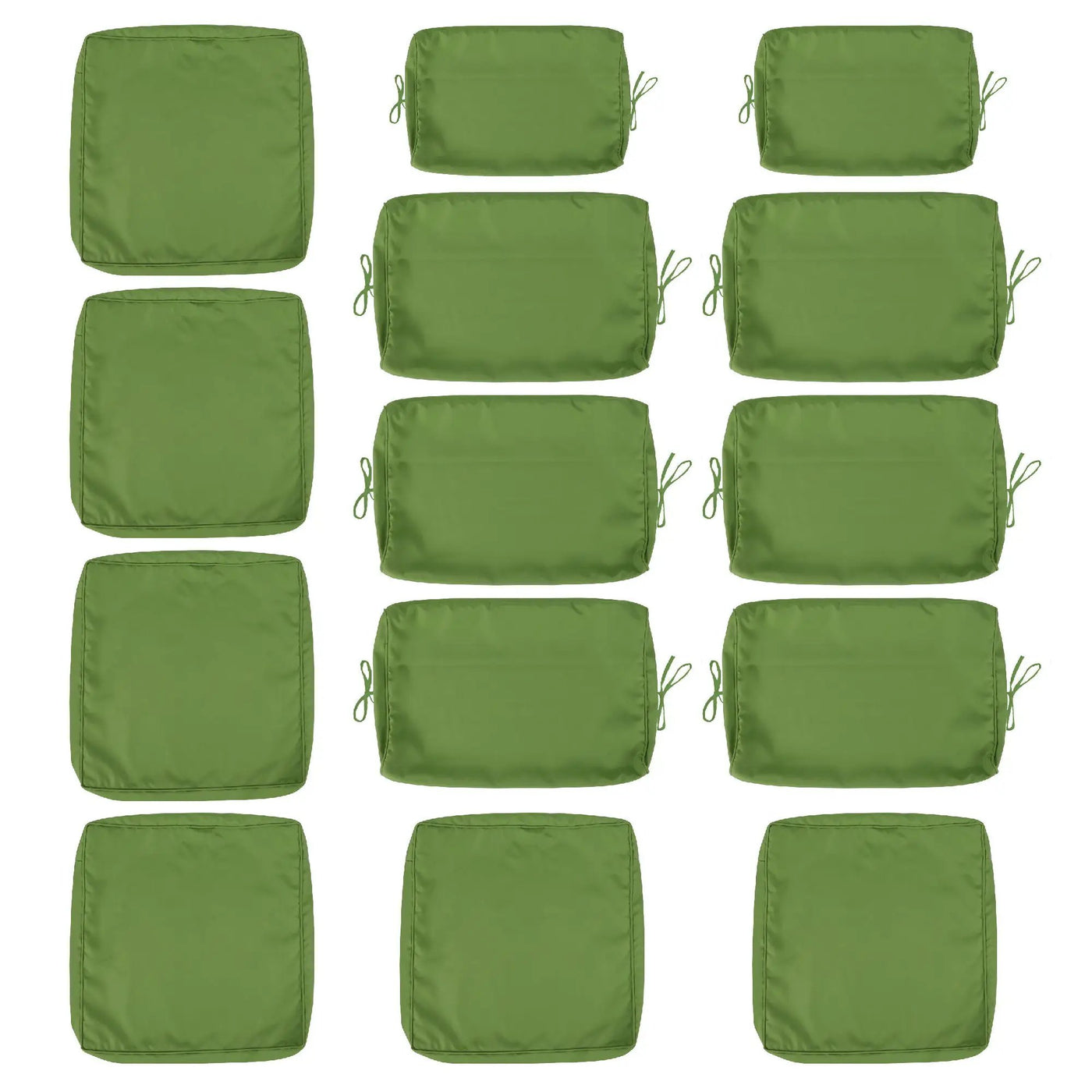 Cushion Covers For 7 Piece Wicker Sectional Sofa, 14 Pack Seat And Back Slipcovers With Zipper by HouseOfZazla