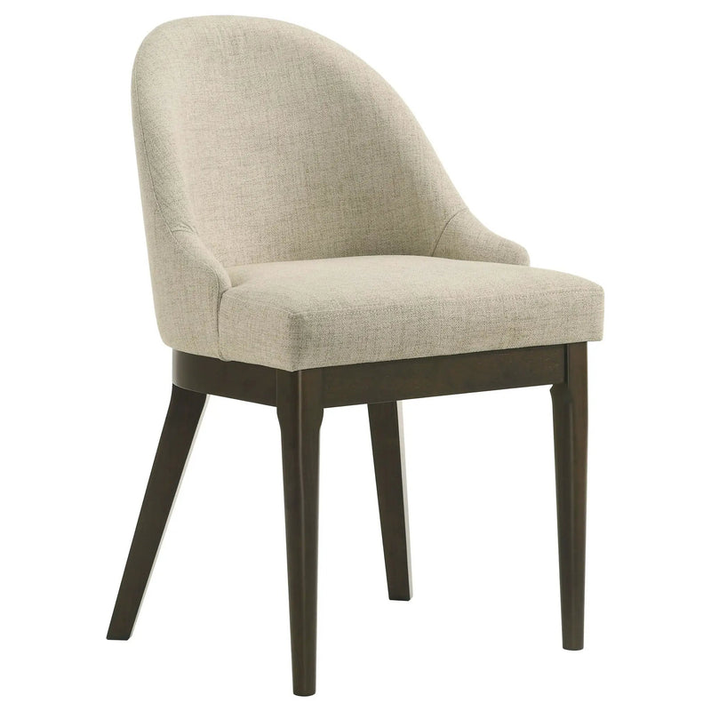 Reseda Upholstered Dining Side Chair Beige (Set of 2) by Unique Piece Furniture