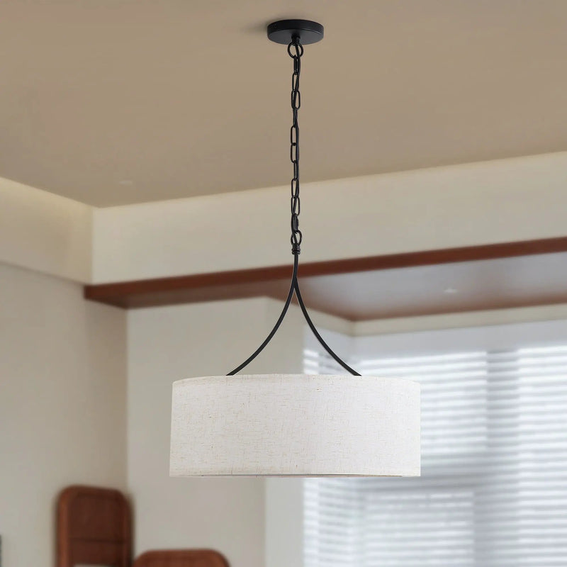 3 Light Drum Pendant Light by Unique Piece Furniture