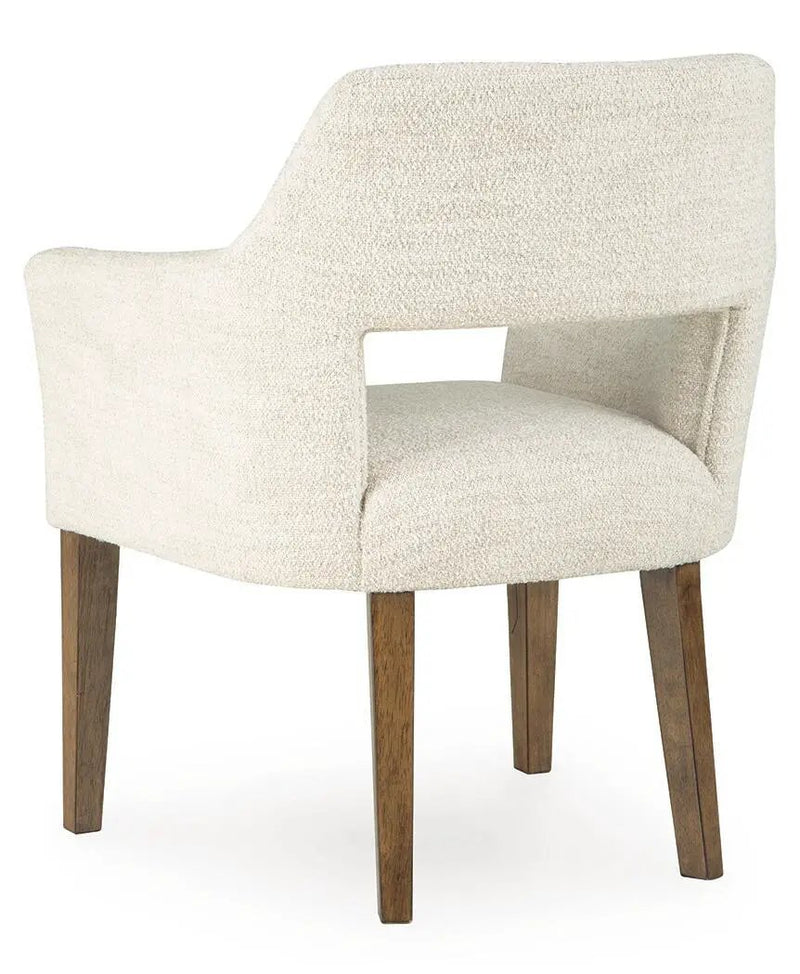 Marxmore - Dining Upholstered Arm Chair (Set of 2) - Beige / Brown by Unique Piece Furniture