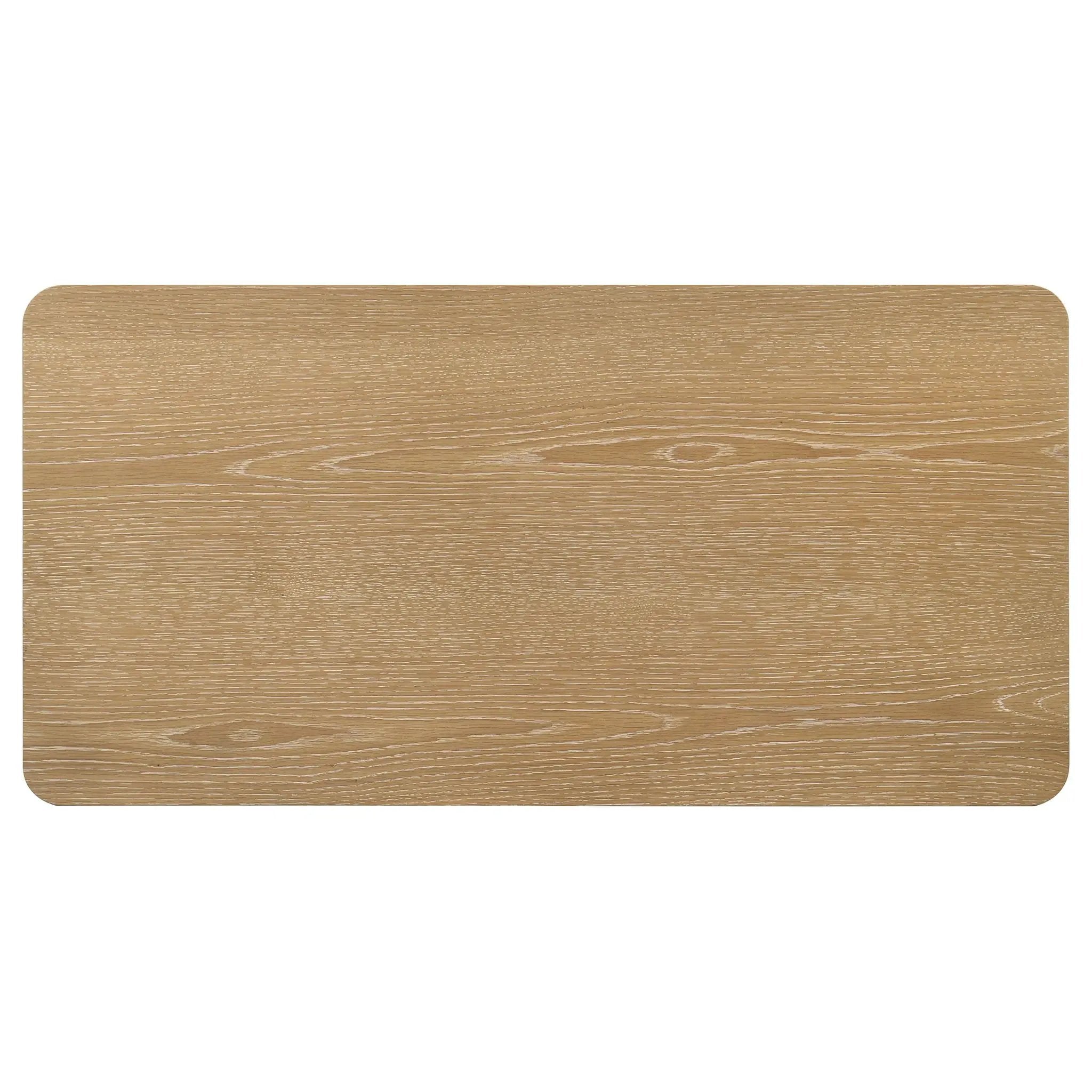Castlewood Engineered Wood Cocktail Coffee Table Light Oak by Unique Piece Furniture
